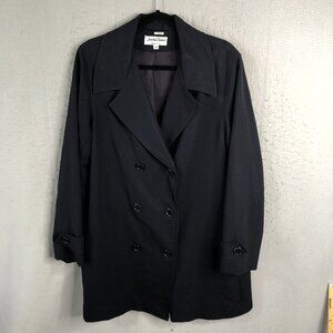 Jonathan Michael Jacket Womens 14 Navy Blue  Double Breasted Blazer Career